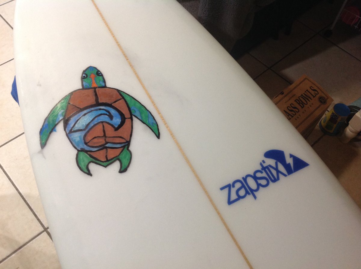 SurfZapstix's tweet photo. @SurfZapstix Sea Turtle Custom Graphics. #Supportyourlocalshaper @EasternSurfMag @bethanyhamilton @socalboarders https://t.co/Kg07ksZpSd