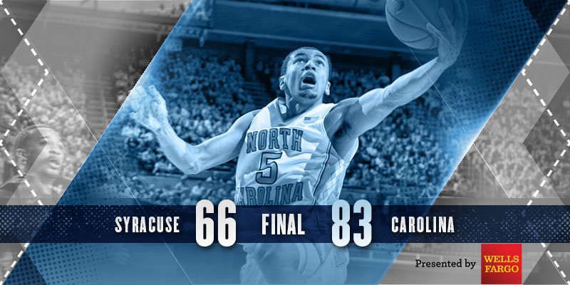 UNC_Basketball's tweet image. CAROLINA VICTORY! Playing for the Championship on Monday night! #HeelsLockIn #GoHeels