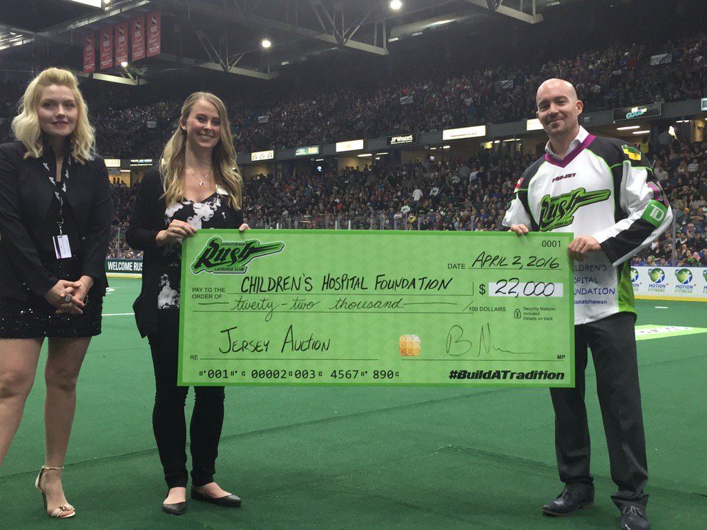 RyanJBarclay_TD's tweet photo. Our phenomenal OneTD staff worked hard along with @SaskRushLAX to help raise 22k for @Childhospitalsk #SKProud #TD https://t.co/QA3vP6o8C5