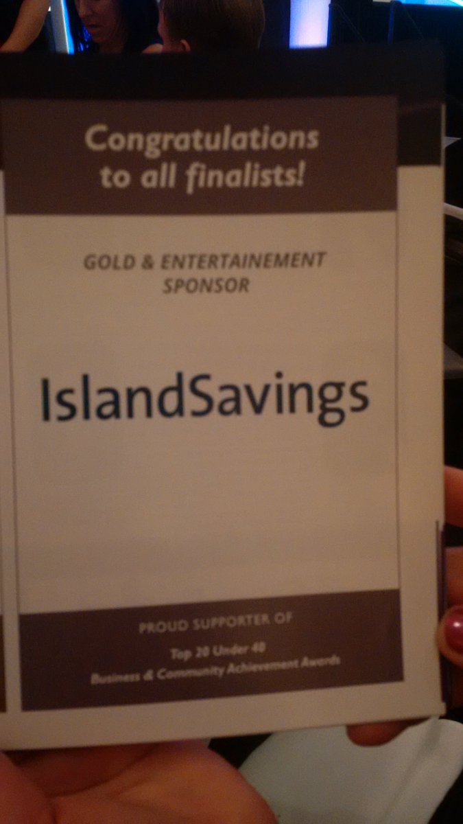 BertschRandy's tweet photo. So proud of our finalist @Top20Under40 @TMawds @Island_Savings good luck gentleman! https://t.co/1DG7ARAUOX