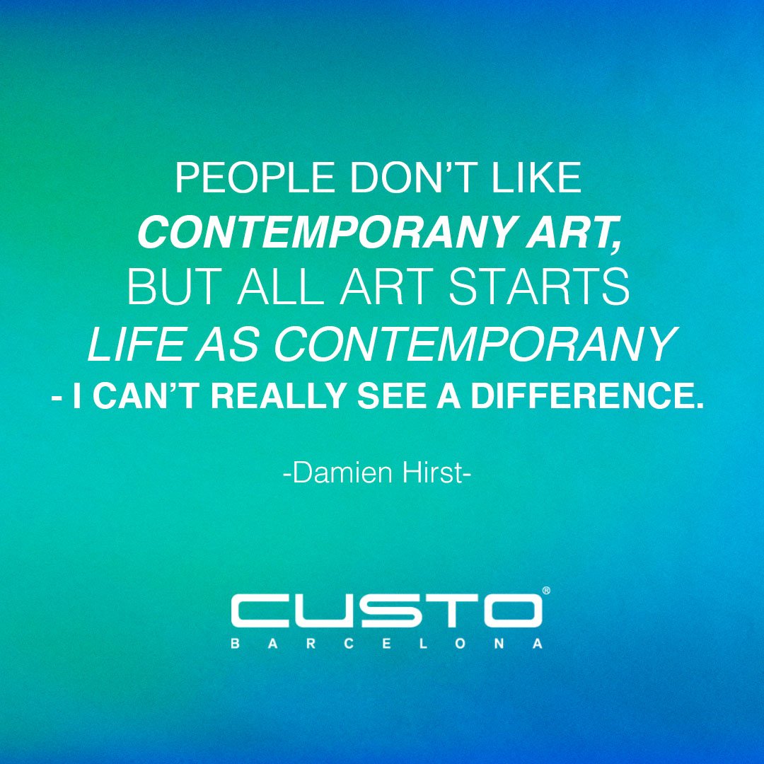 CustoMiami's tweet photo. "People don't like contemporary art, but all art starts life as contemporary - I can't really see a difference." https://t.co/i3iVOVqRIj