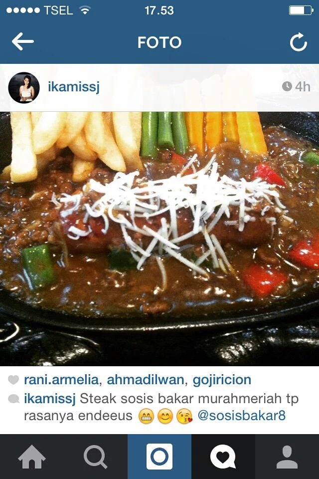 Siapa lg yg mw mencobaaa#steaksosis <a href="/SosisSbd/">Rumahnya Sosis Bogor</a> <a href="/bogohBGR/">Bogor Information</a> @kulinerBGR <a href="/Salak_resto/">Salak resto cafe</a> @Bowenktattoo