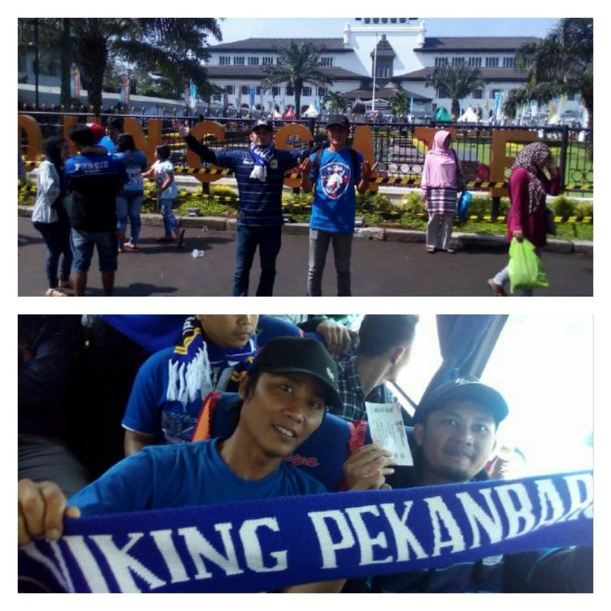 VikingPekanbaru's tweet photo. Anggota Viking Pekanbaru om @arrrget saat berkumpul di meeting point Gedung Sate ππ #GbkInvasionPart2 https://t.co/kB9p7LLCVx