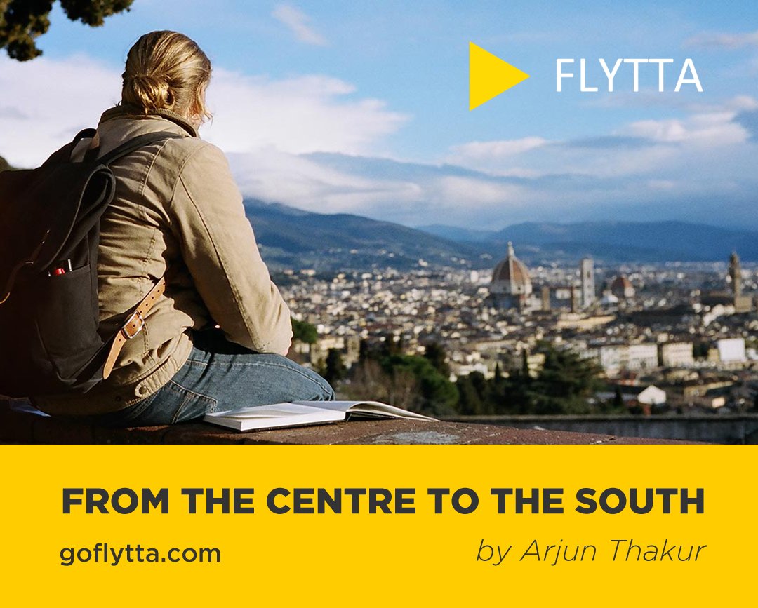 From the Centre to the South! 
goo.gl/T8jLae
#goflytta 
#relocationstory @startupindia 
Migrate with Ease!
