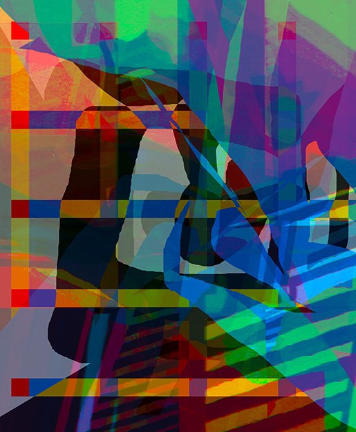 YOU ARE A RUNNER TWO 4/5    W/X E 
COLLAGE series ink on canvas 2013-16
bobheatlyartist.com