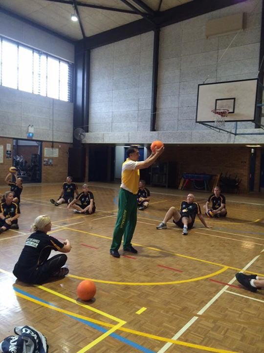 RSL_Australia's tweet photo. Australian team training session for seated volleyball one of nine sports played @InvictusOrlando https://t.co/mkHo7X1JbG