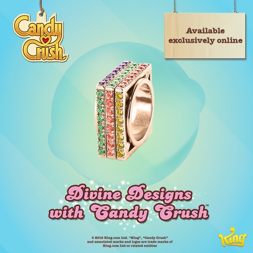 Designer Myriam SOS has created a luxury eternity ring exclusively for Candy Crush, Sweet! to.king.com/aAAd