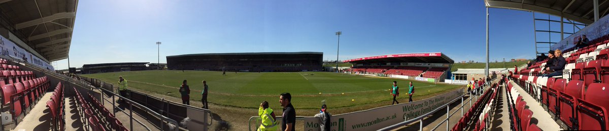 jaymcg81's tweet photo. ☀️Bit of a different view yesterday.#eaststand #proudtobe #ntfc @ricky_holmes on🔥yet again. My lad said #legendagain https://t.co/inL9dldcyE