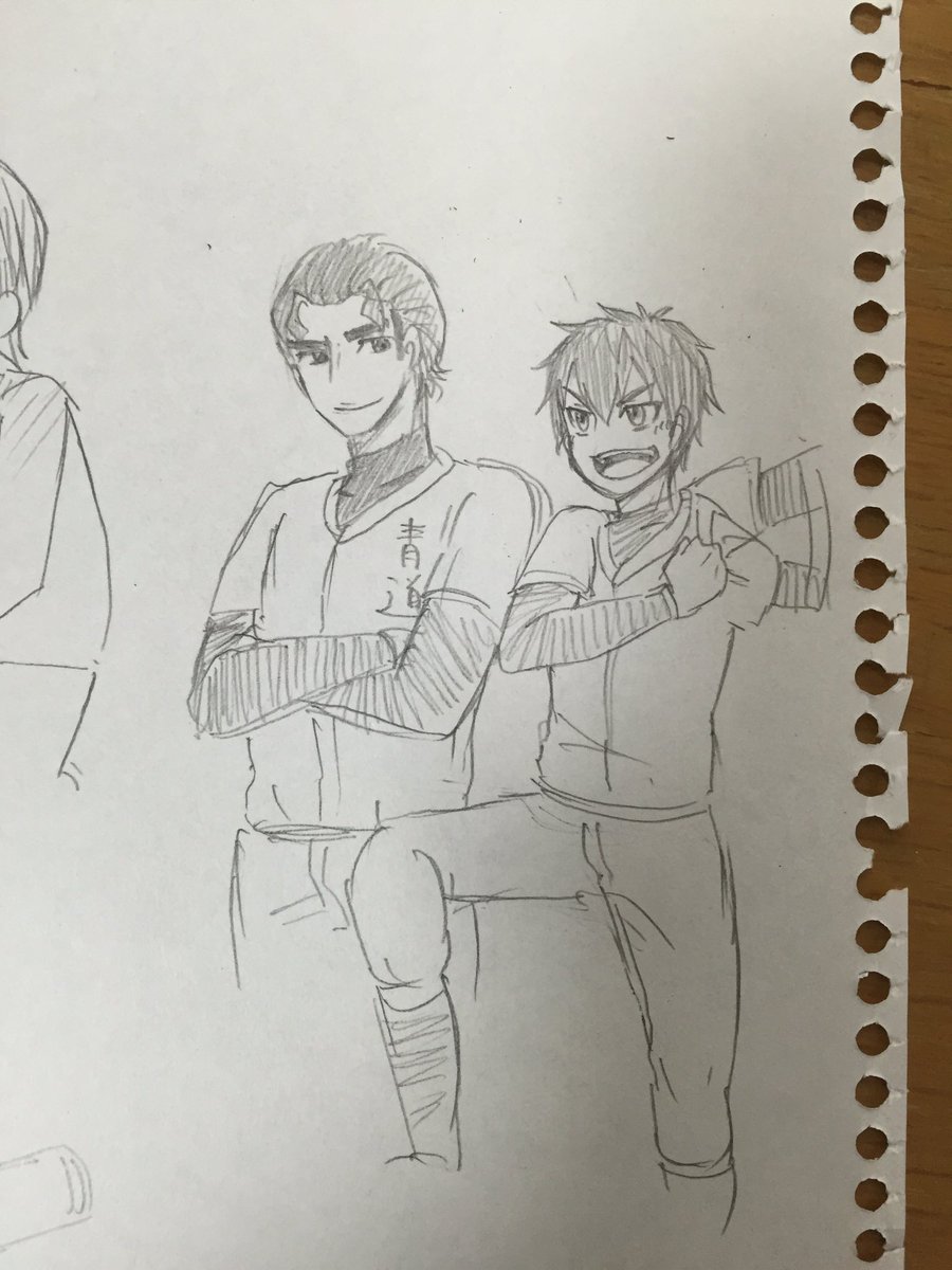 クリス先輩と栄純描いてみた! 