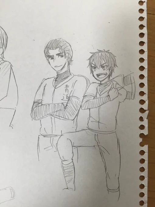 クリス先輩と栄純描いてみた! 