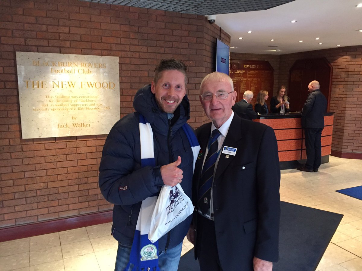 johanhammer79's tweet photo. First trip to Ewood Park yesterday. Frank made it a great visit despite loosing the game. Top man! @OneRovers https://t.co/5Q2JYMaFGx