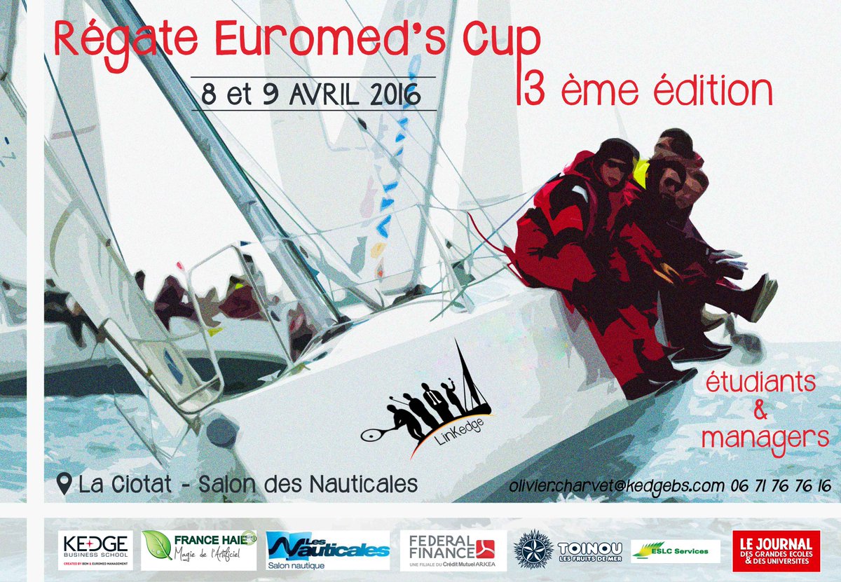 Linkedgeevent's tweet photo. On vous attend nombreux pour la 13e édition de l'Euromed's Cup Samedi prochain!
https://t.co/PqkPsc3rRg
#euromedscup https://t.co/GQB4vBrf8M
