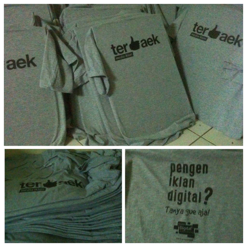 Thanks for order 100pcs kaos "ter👍aek media iklan"