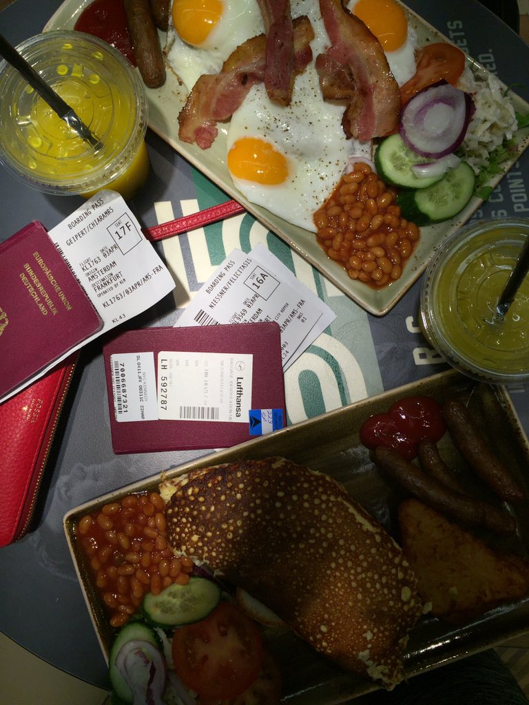 fs_mun's tweet photo. Good morning from the early bird Twitter team in #Amsterdam enjoying some breakfast before boarding to #Frankfurt https://t.co/Gpyivc7Uu1
