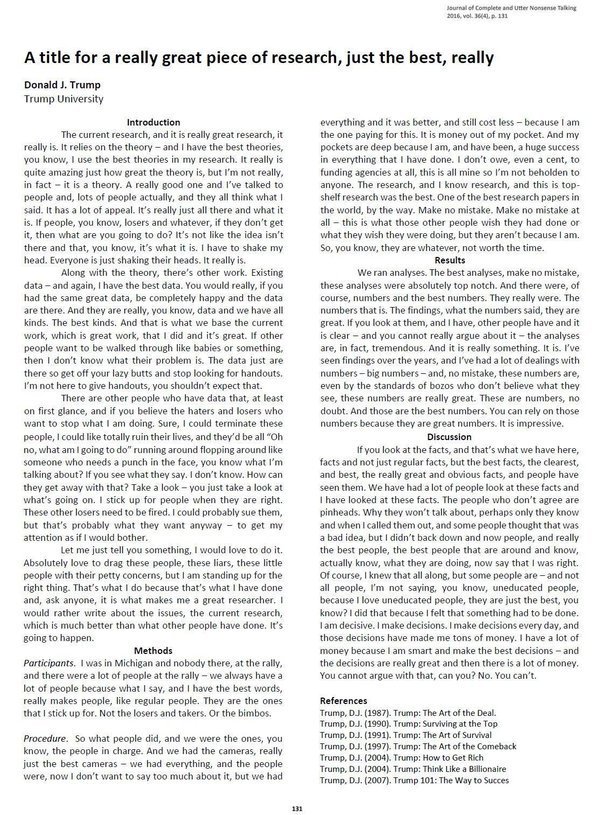 Second funny on Sunday because too funny: a science paper written by Donald J Trump theeconomyofmeaning.com/2016/04/03/sec…