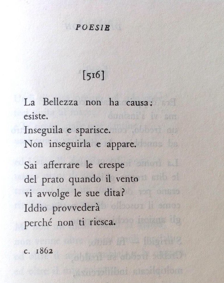 giuliavaldi's tweet photo. La Bellezza non ha causa:
esiste.
#Dickinson

#UniversoVersi

@PaolaToogoodxme @Noctulablu @isidemoni @Moon3White https://t.co/dGMKoiyNoY