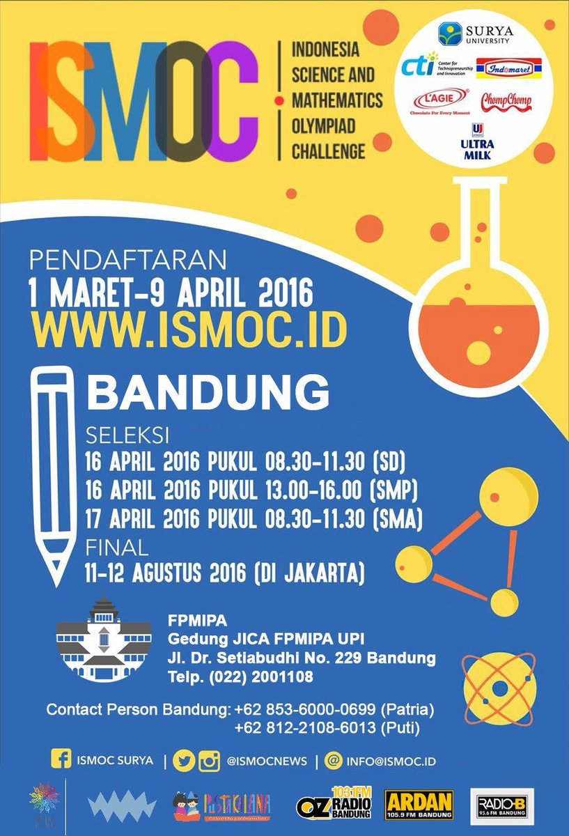 BCCF_bdg's tweet photo. Adik2 SD, SMP, SMU #Bandung, yuk ikutan! Wujudkan mimpi Indonesia mjd pusat pendidikan teknologi &amp; peradaban dunia! https://t.co/ZkBNQ4Fani