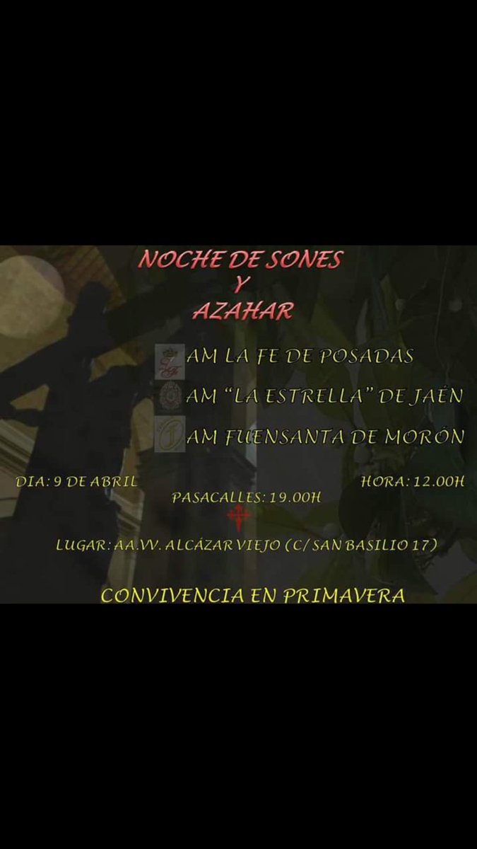 AmEstrellaJaen's tweet photo. Aqui os dejamos nuestra proxima actuacion!@PenasdeSantiago#cordoba https://t.co/0v0vecwYRL