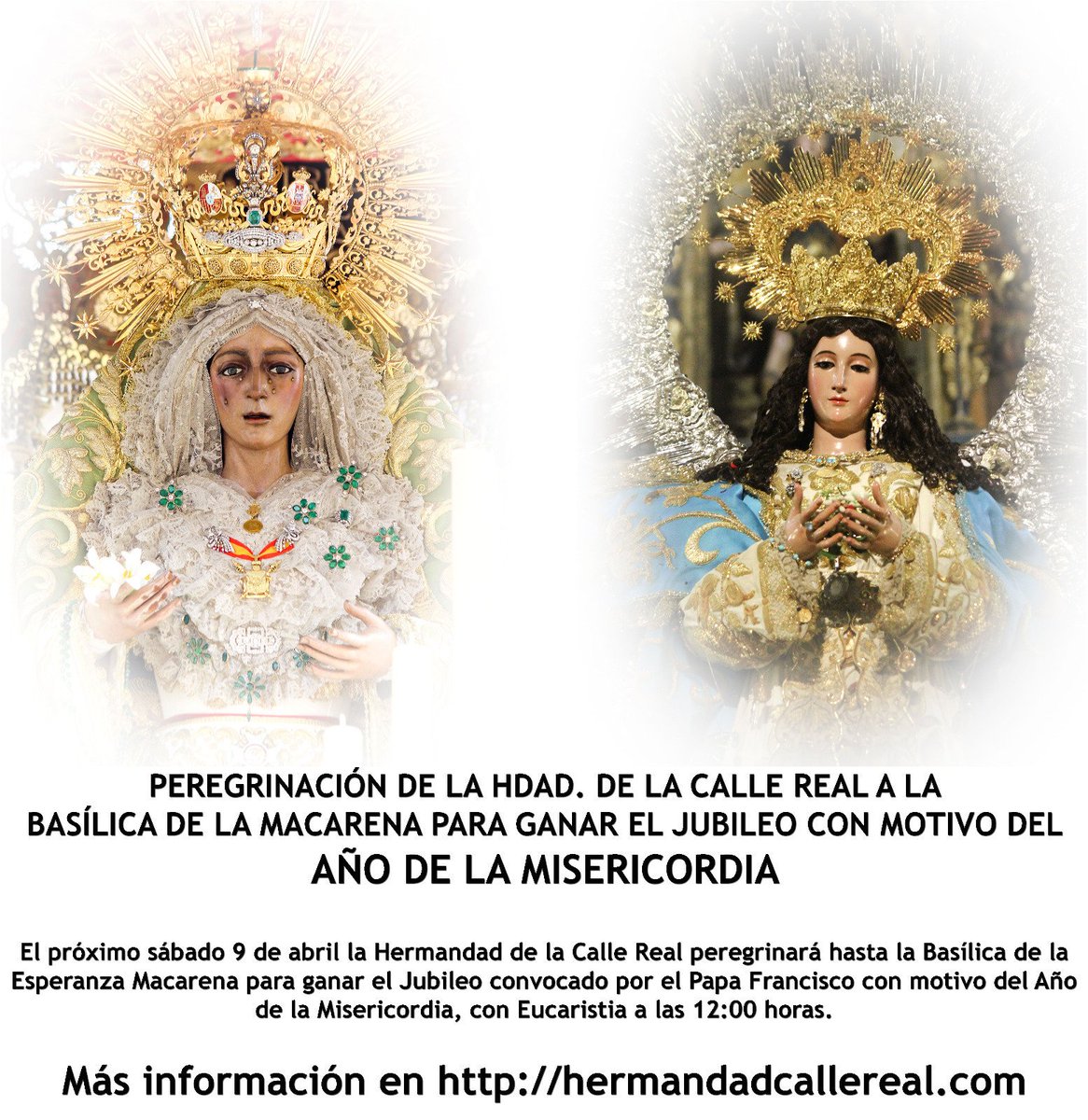 HdadCalleReal's tweet photo. PEREGRINACIÓN A LA BASÍLICA DE LA MACARENA CON MOTIVO DEL AÑO DE LA MISERICORDIA https://t.co/3kKpl5Okvl https://t.co/nf3uTGqHMj