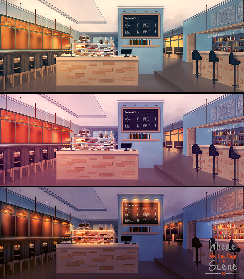 AuroCyanide's tweet photo. All the Restaurant lighting variations! https://t.co/SKp41sfE8D