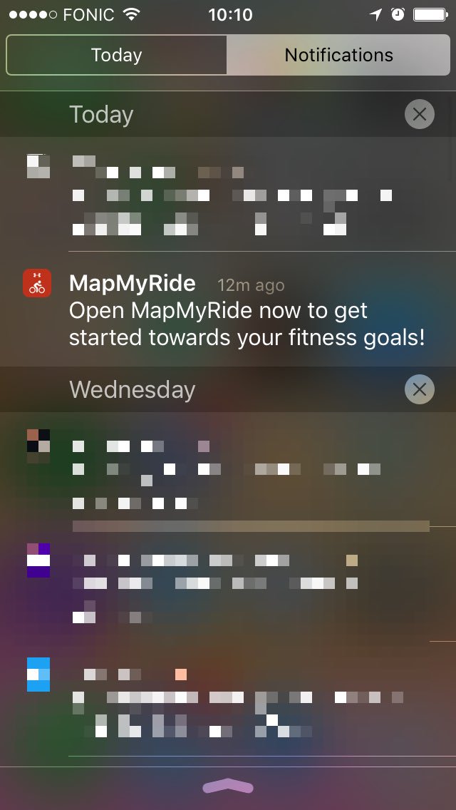jolros's tweet photo. @MapMyRide how do I turn off these notifications? https://t.co/KmAYNPKvuO