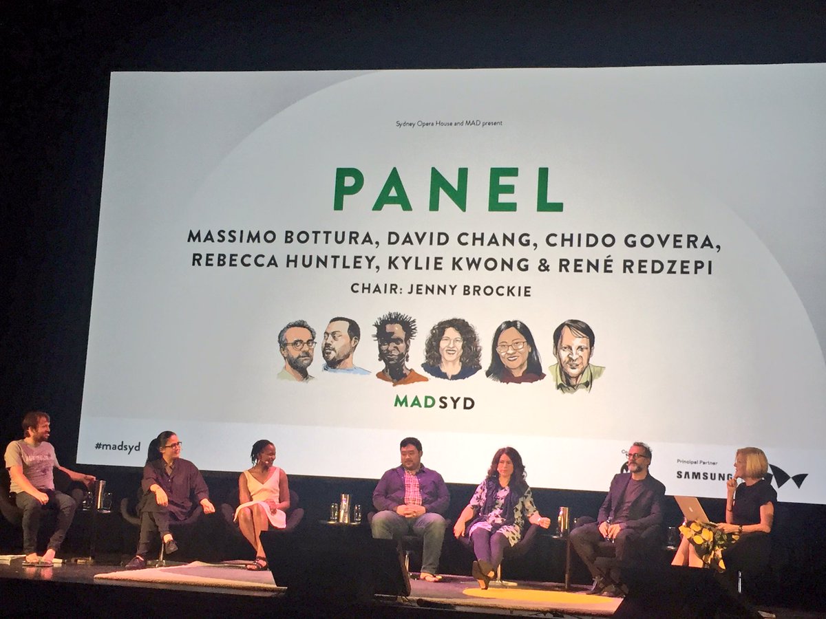 FoodOracle's tweet image. Future of food...brilliant, thought provoking day! #MADSYD @ReneRedzepiNoma @kwongkylie @massimobottura @davidchang