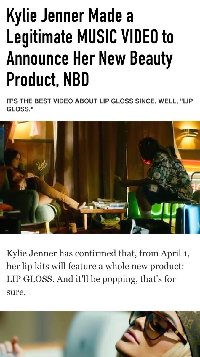 MenaElOkdaa's tweet photo. @ItsMrketingTime This is how big Kylie goes just to announce her new Lip Gloss 😏 What do you guys think? #MktgTime https://t.co/7Baizy1qTJ