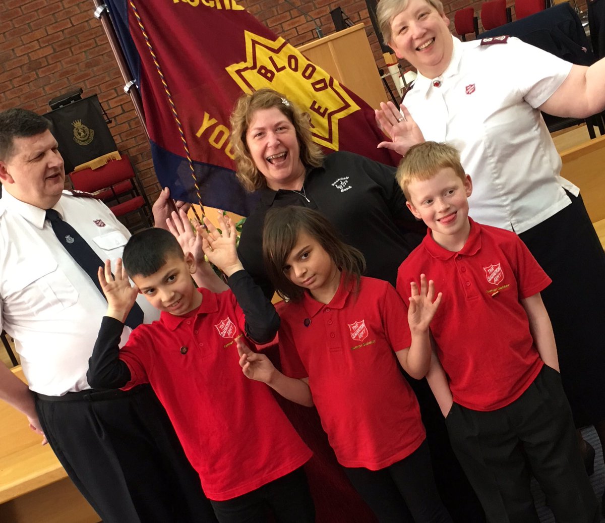 Our new Junior soldiers enrolled at Rochdale today <a href="/salvationarmyuk/">The Salvation Army</a>