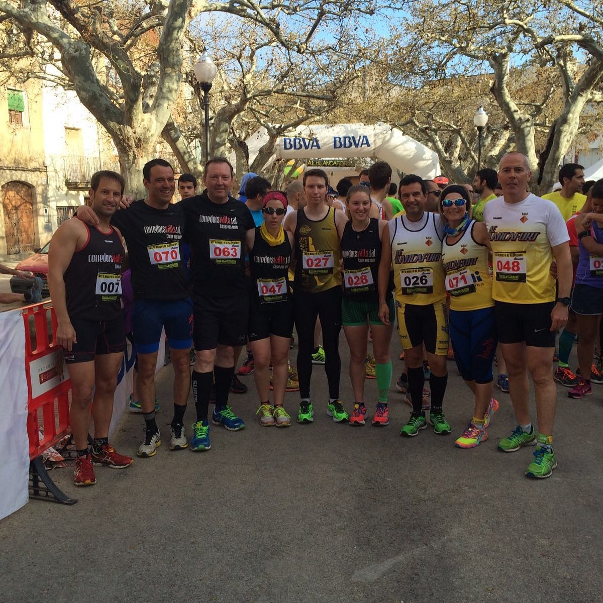Alguns menbres de Corredorsvalls a la cursa de blancafort #run #running #runners #corredorsvalls #correuneix 🏃