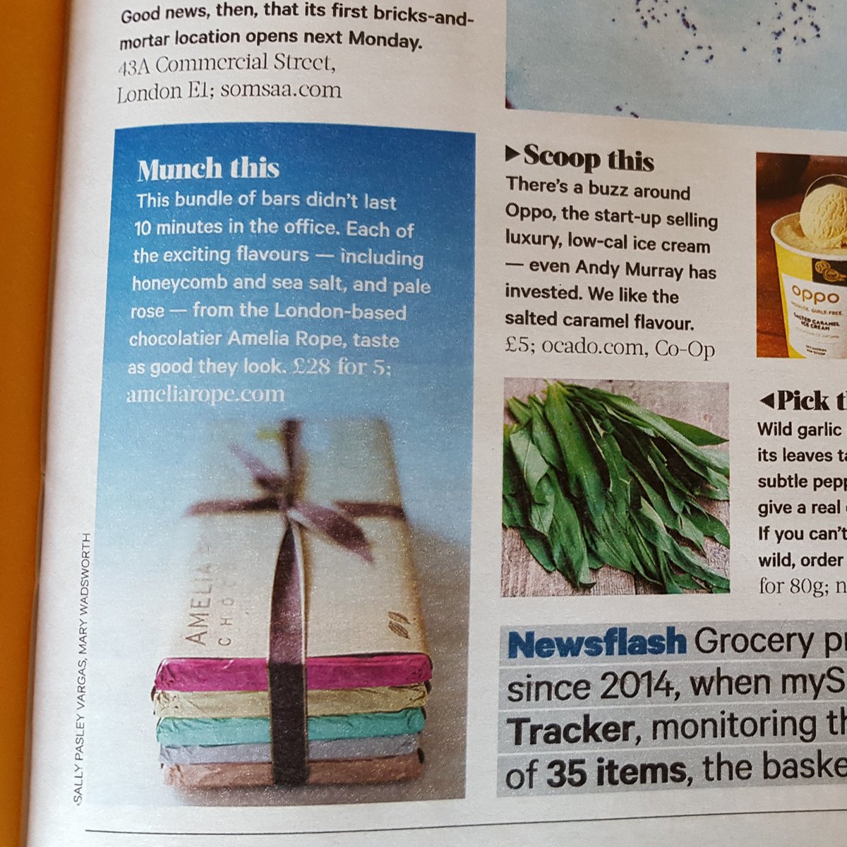 amelia_rope's tweet photo. What a treat to find my bars mentioned @thesundaytimesfood #thedish #rachelwalker. Thank yoooo ! https://t.co/UddNIzy3Rb