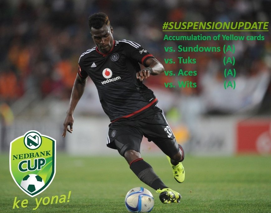 thandi_399's tweet photo. #MatchSuspension
Ezikamaghebgula will be without the services of Edwin "The Black Wall" Gyimah
#Habashwe
#NedbankCup https://t.co/XSoOPWXsxP