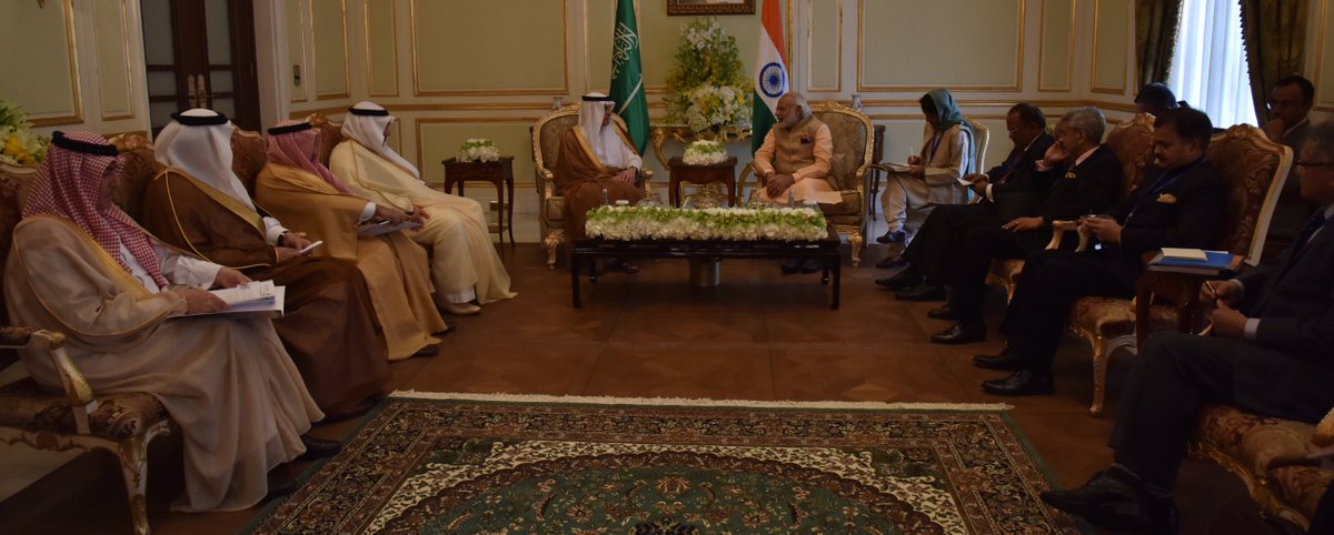 narendramodi's tweet image. Delighted to meet HE @AdelAljubeir &amp;amp; exchange thoughts on a wide range of bilateral issues.