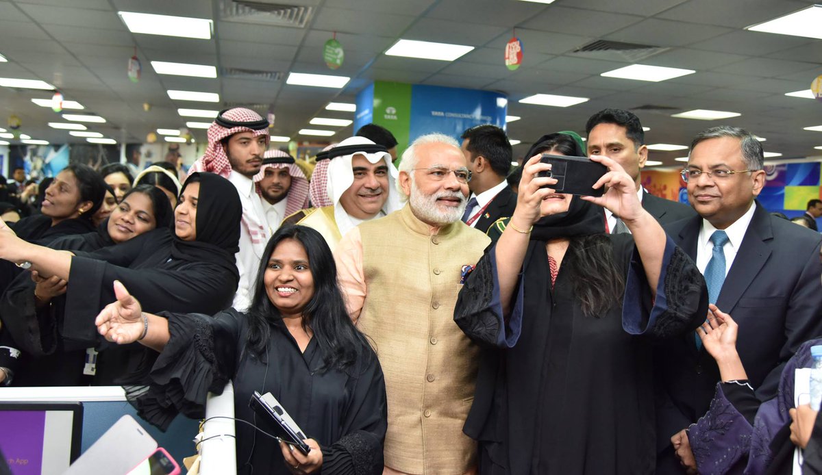 BJP4India's tweet image. When women power becomes a part of the development journey, it gathers fresh momentum: PM n-m4.in/1pVWR5n