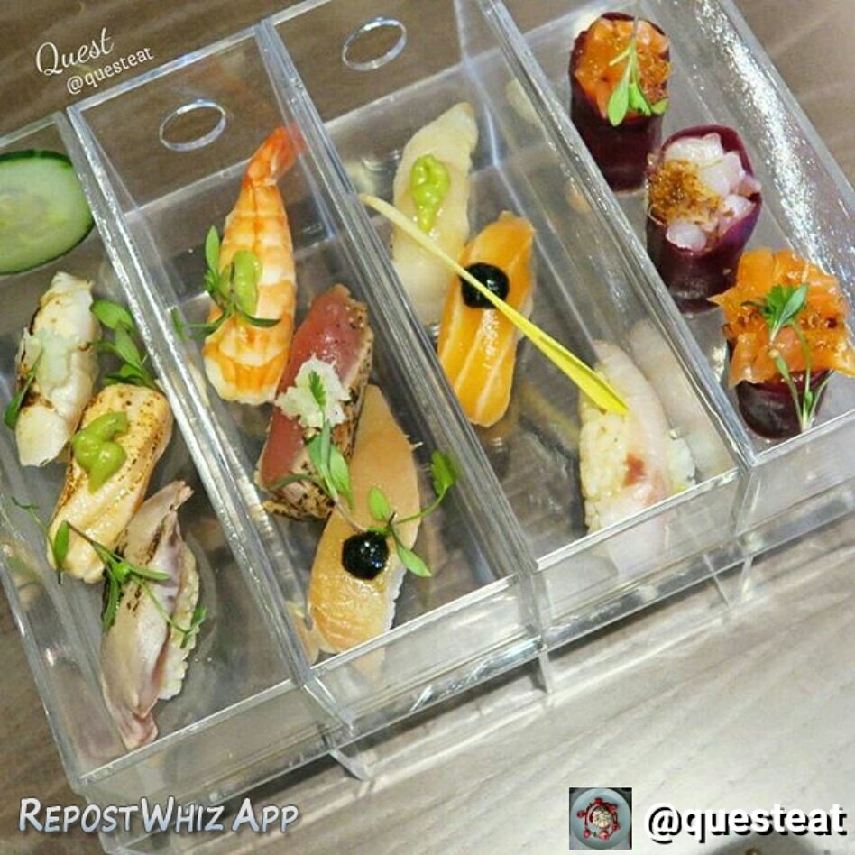 olivermakiuk's tweet photo. Sushi Jewels from @questeat 's point of view. @olivermakiuk #londoneye #sushi #soho #londondining https://t.co/PxyEvmqfNe