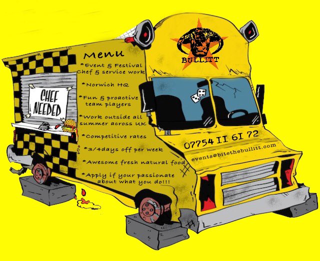 Calling all experienced summer job seekers email cv to events@bitethebullitt.com