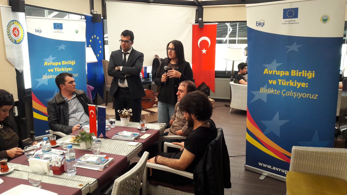 @Adıyaman Erasmus+  Toplantimiz AB Bilgi Merkezi Koordinatoru Evrim Esin Uygun' un Açılış Konuşmasıyla Basladi