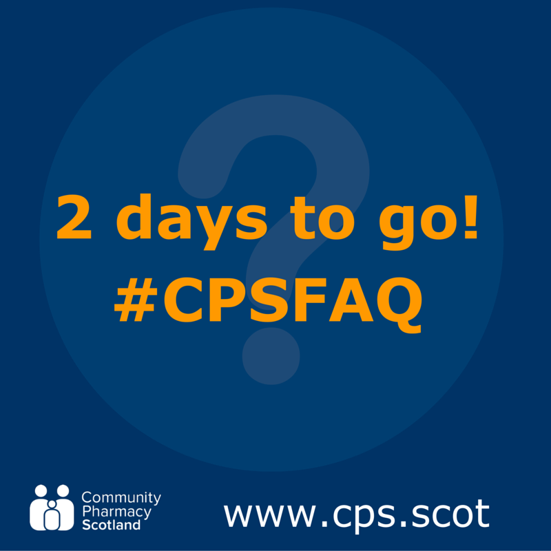 CPharmacyScot's tweet photo. 2 days to go until we launch the #CPSFAQ App! https://t.co/iYI7cTL4zp https://t.co/DG4bG8FZAt