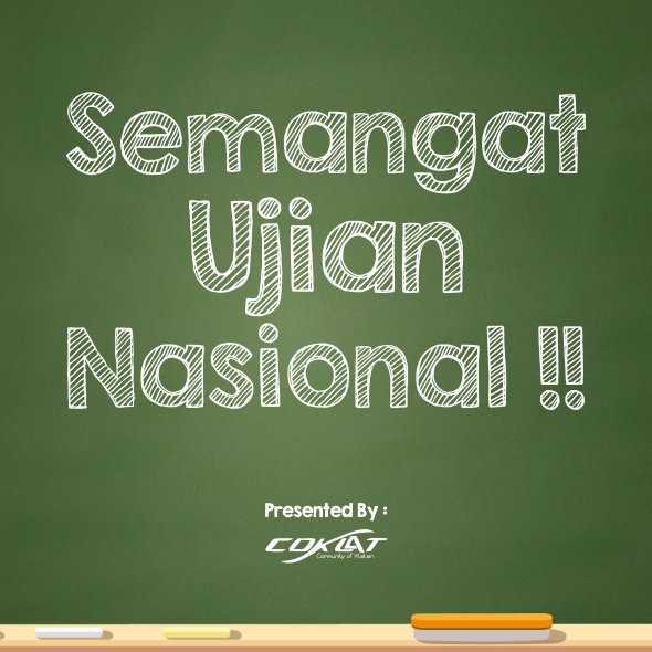 Selamat Menempuh UN untuk Adik2 SMA se-Indonesia terkhusus daerah Klaten dan sekitaranya 
Semoga sukses !! Aamiin 🙏