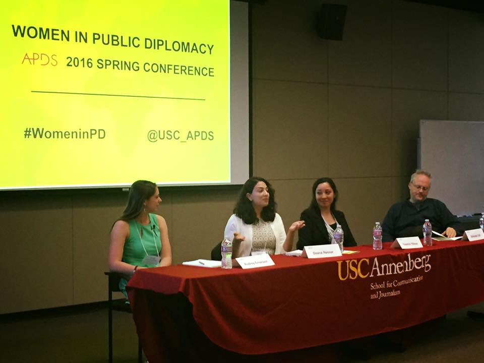 arabfilmmedia's tweet photo. So proud of our very own Deana Nassar, speaking at @USC_APDS ! #WomeninPD https://t.co/lmjWQQnwfu