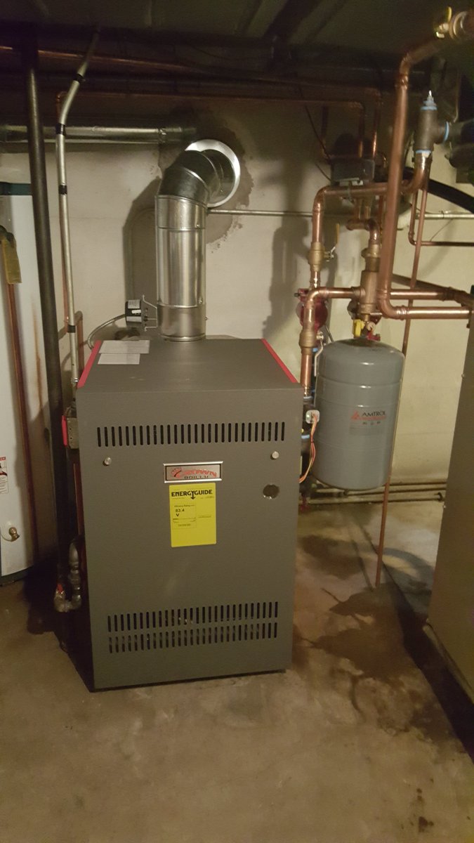 DegreeAbove's tweet photo. Old boiler Replaced by Crown Boiler. Installed by @DegreeAbove https://t.co/Yg1wgjgyuP