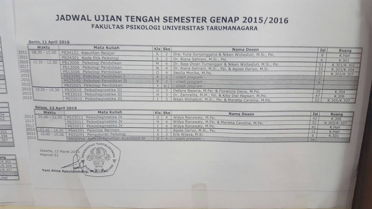 dpmpsikountar's tweet photo. Berikut jadwal uts yang akan kalian hadapi besok dan seterusnya. Selamat belajar :D @bempsikountar https://t.co/JlEUXPUqZf