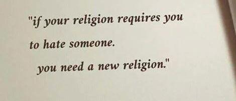 killnalex's tweet photo. "si tu religion te exige que odies a  alguien, necesitas una nueva religion" #RepudioALaHomofobia https://t.co/2gIGX34wLN