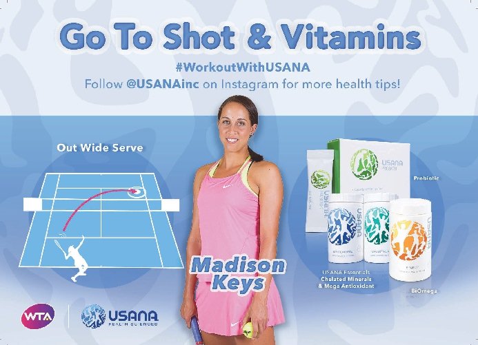 WTA's tweet photo. At the @VolvoCarOpen?

Don’t miss #WorkoutWithUSANA at 2pm on Stadium Court with @Madison_Keys &amp; @GenieBouchard! https://t.co/I8FFXo3QL2