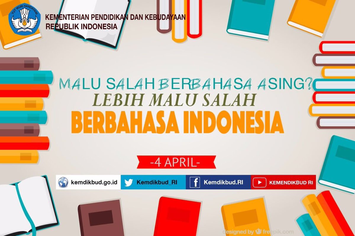 Bahasa Indonesia jd mapel yg pertama diujikan dlm UN hari pertama besok. Semangat berbahasa! :) #UNJujur #UN2016