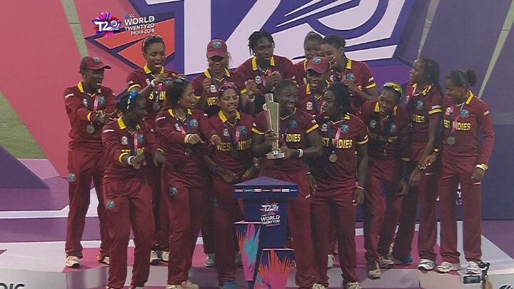 WT20official's tweet photo. #WWT20: West Indies Women world Champions!!! https://t.co/mx2MCDi1EW