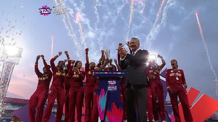 WT20official's tweet photo. #WWT20: West Indies Women world Champions!!! https://t.co/mx2MCDi1EW