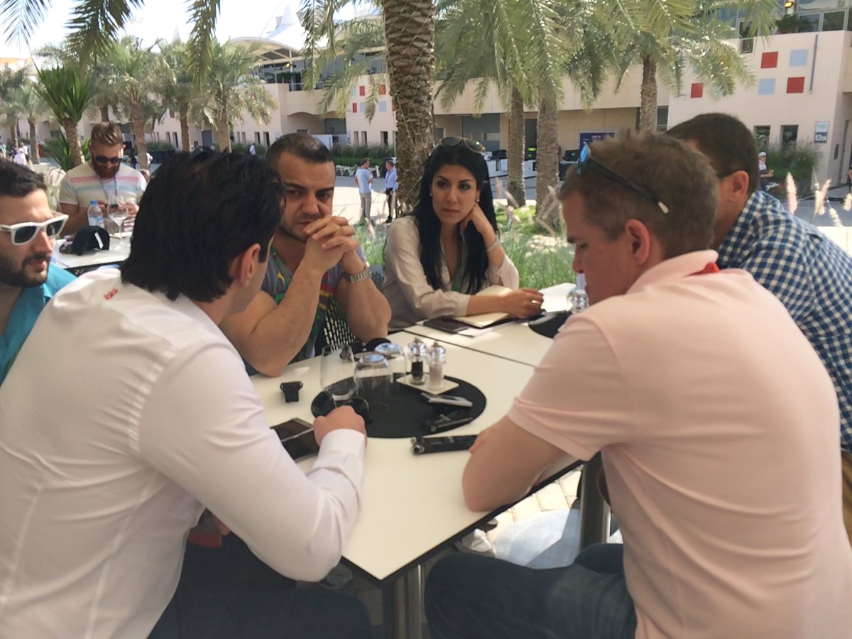 khpconsulting's tweet photo. Another round of interviews for @BakuCityCircuit promoter,Arif Rahimov in the #BahrainGP paddock today #F1 #EuropeGP https://t.co/c8pqPYuhyD
