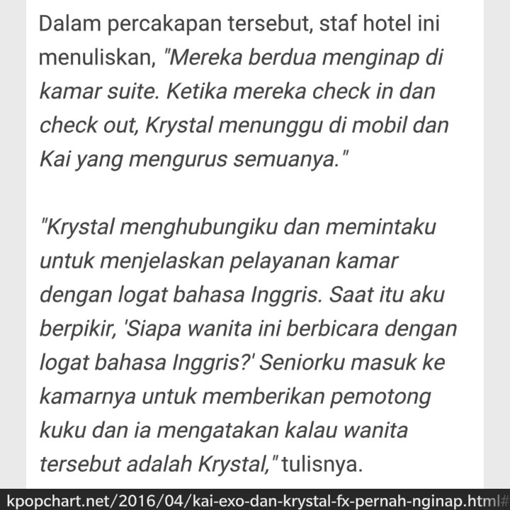 ow_caroline's tweet photo. If that's true, I will very disapoint no matter what they are idol. #krystal #kaiexo #kaistal #dating https://t.co/lRGLRU9lFm