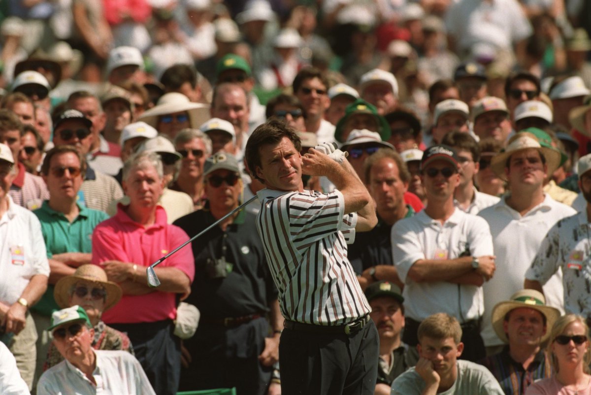DPWorldTour's tweet photo. Huge galleries following the final group as they head down the 3rd hole. #96Masters https://t.co/TNRcb1RJSq