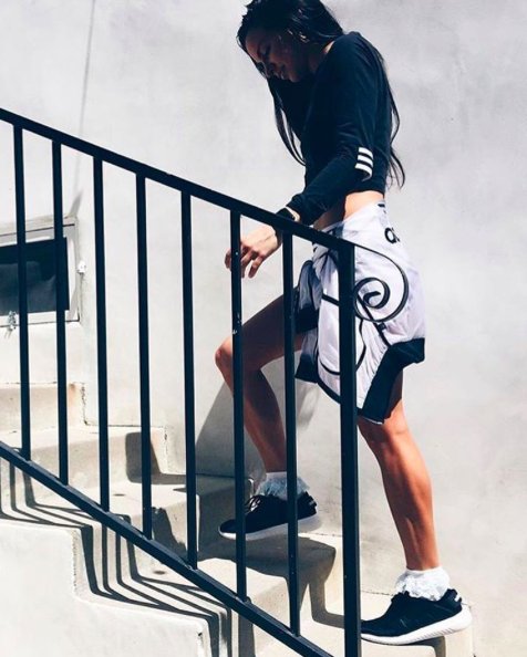 PumPumGyals's tweet photo. Miss Hot Steppa @brazzabelle ππ₯ππ₯ #PumPumSocks & #AdidasOriginals ππ https://t.co/tnQiumJakF